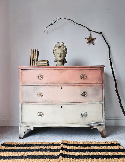 The Coral Ombre Chest of Drawers