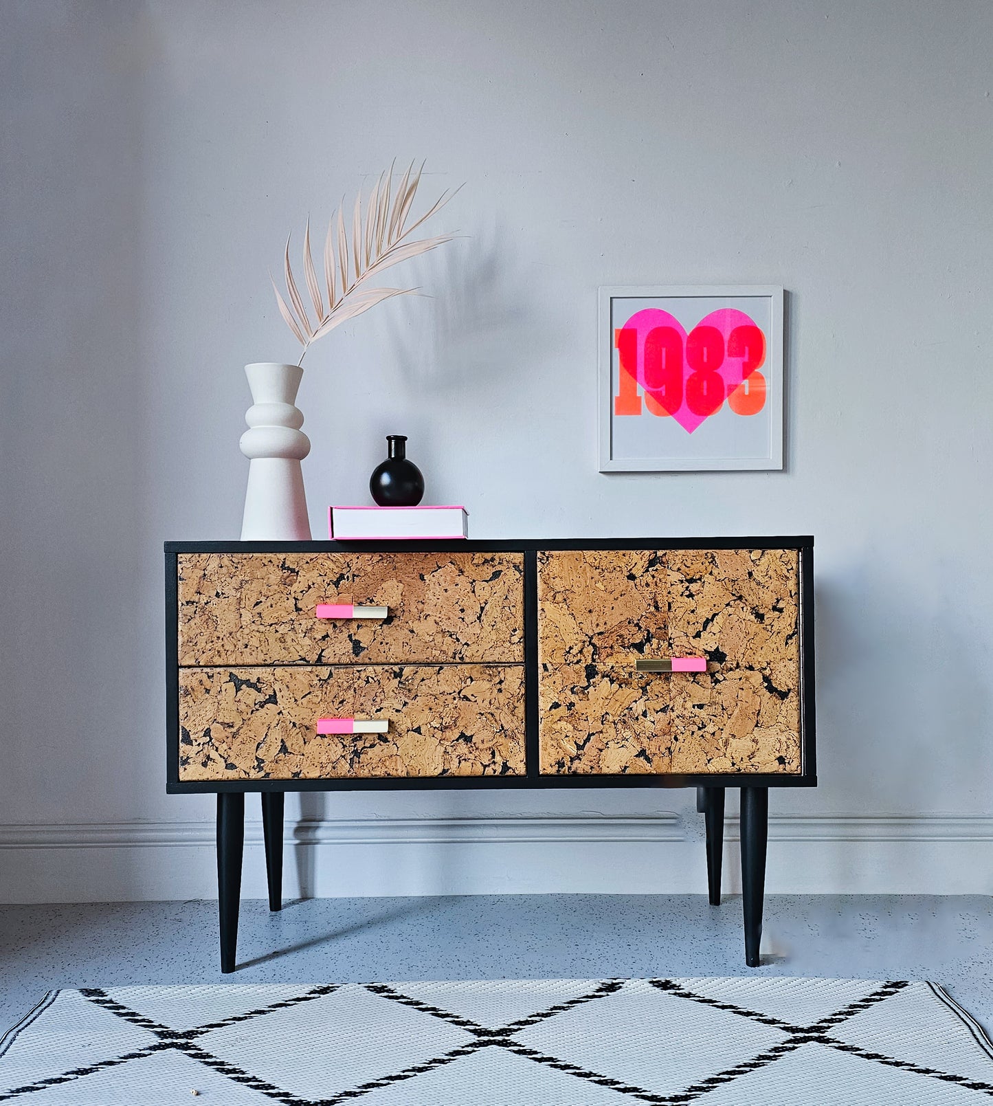 The Margot Neon Cork Sideboard TV Stand
