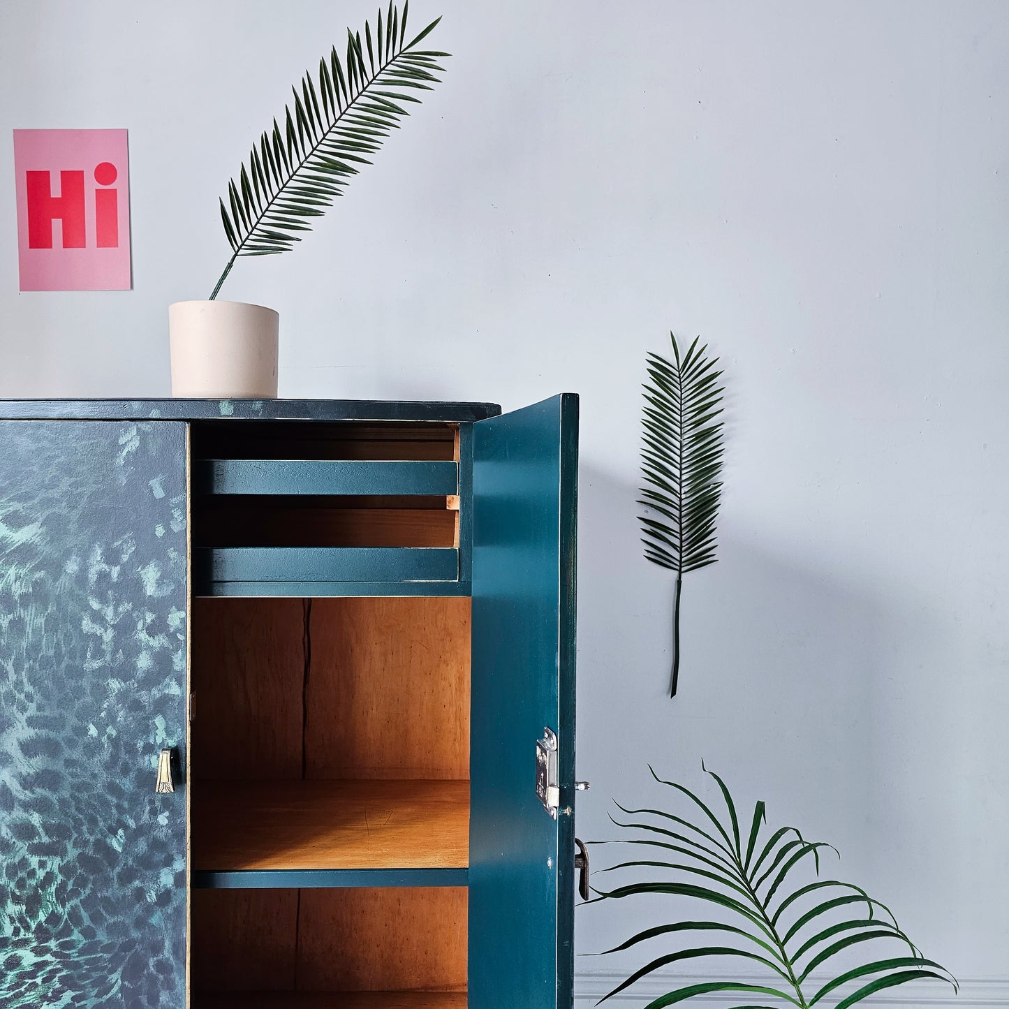 The Ella Leopard Printed Tall Cabinet