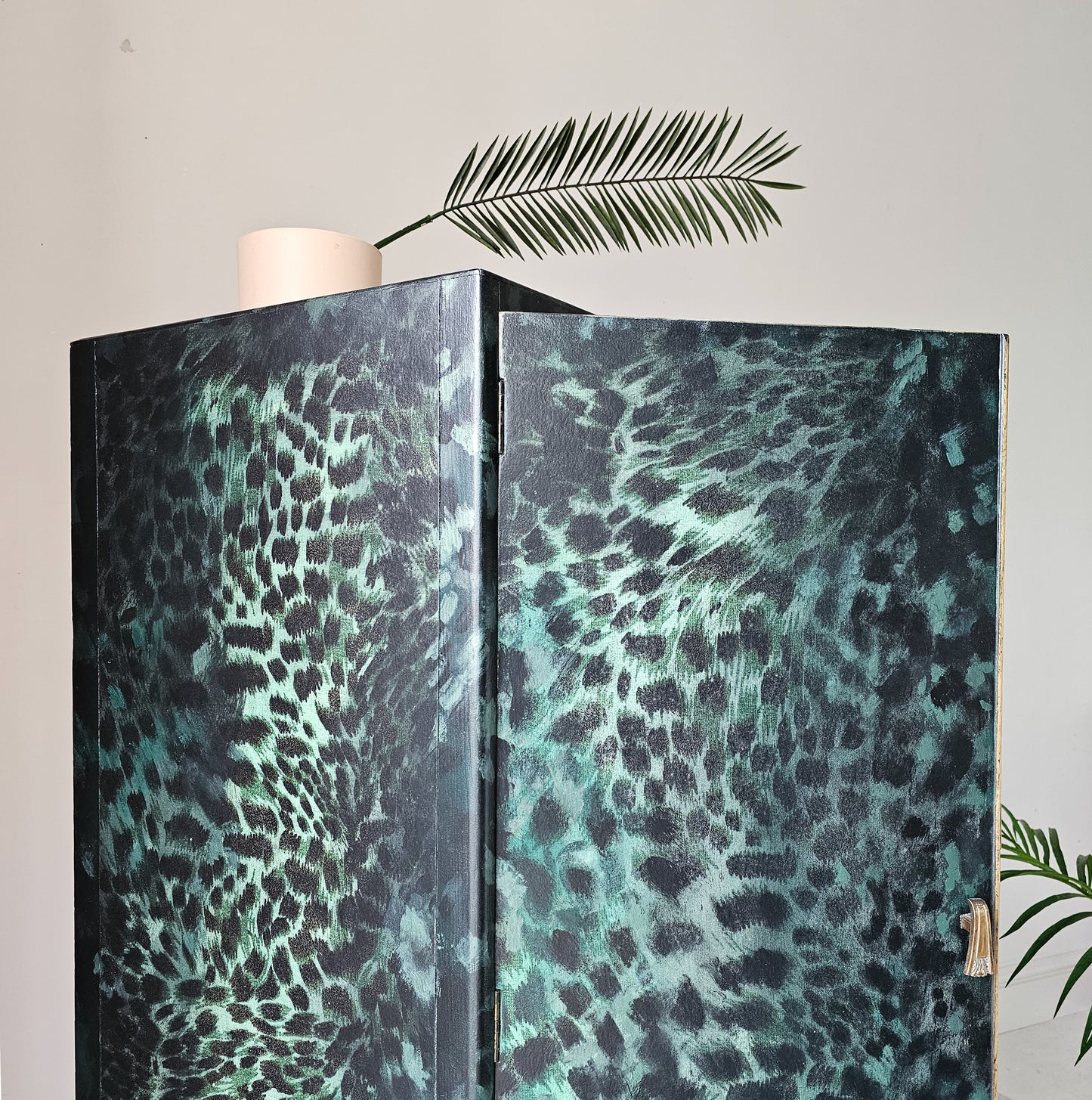 The Ella Leopard Printed Tall Cabinet