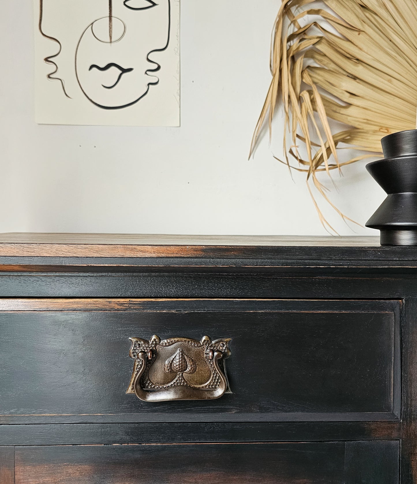 The Maria Fade to Black Carved Sideboard