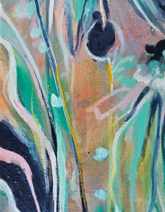 'Daisy' Acrylic Painting on Canvas