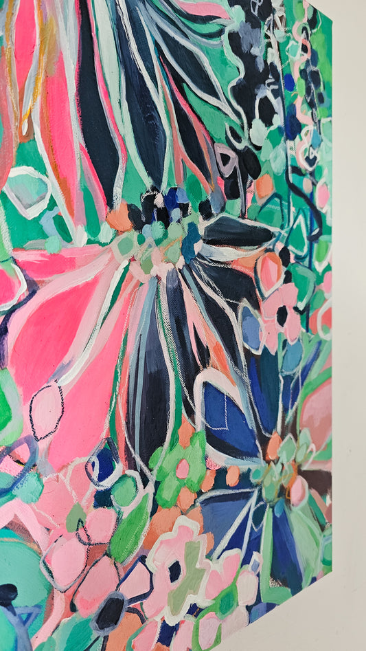 'Free Spirit' Acrylic on Large Canvas Painting