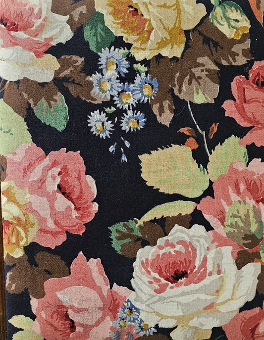 The Rosalind Vintage Floral 1930s Footstool