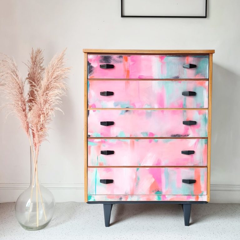 Chloe Kempster - free spirited upcycled furniture abstract collection