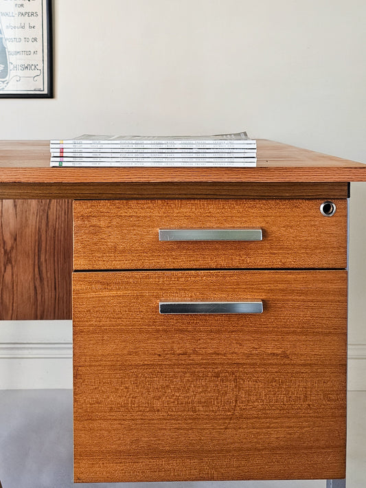 The Terry Vintage Seventies Pedestal Desk