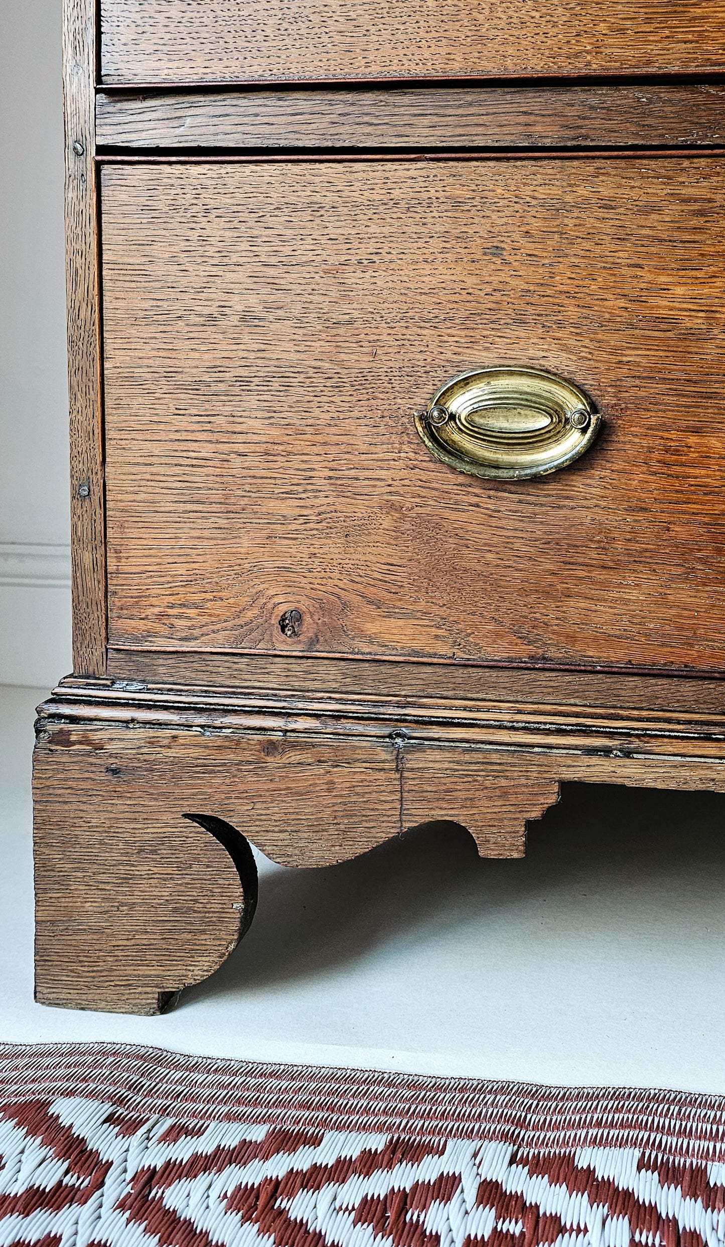 The George Antique Oak Chest of Drawers