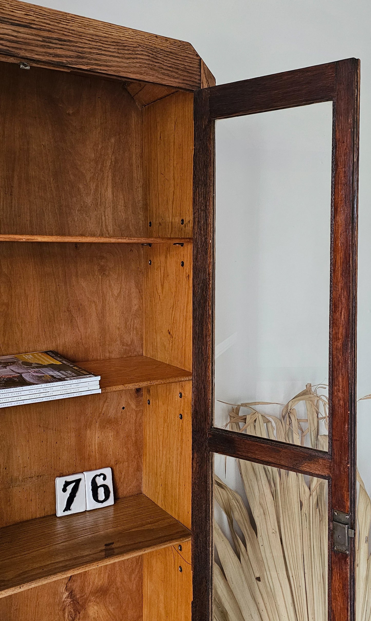 The Leon Art Deco Bookcase Glass Display Cabinet