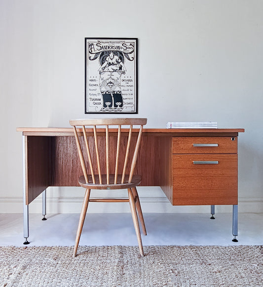 The Terry Vintage Seventies Pedestal Desk
