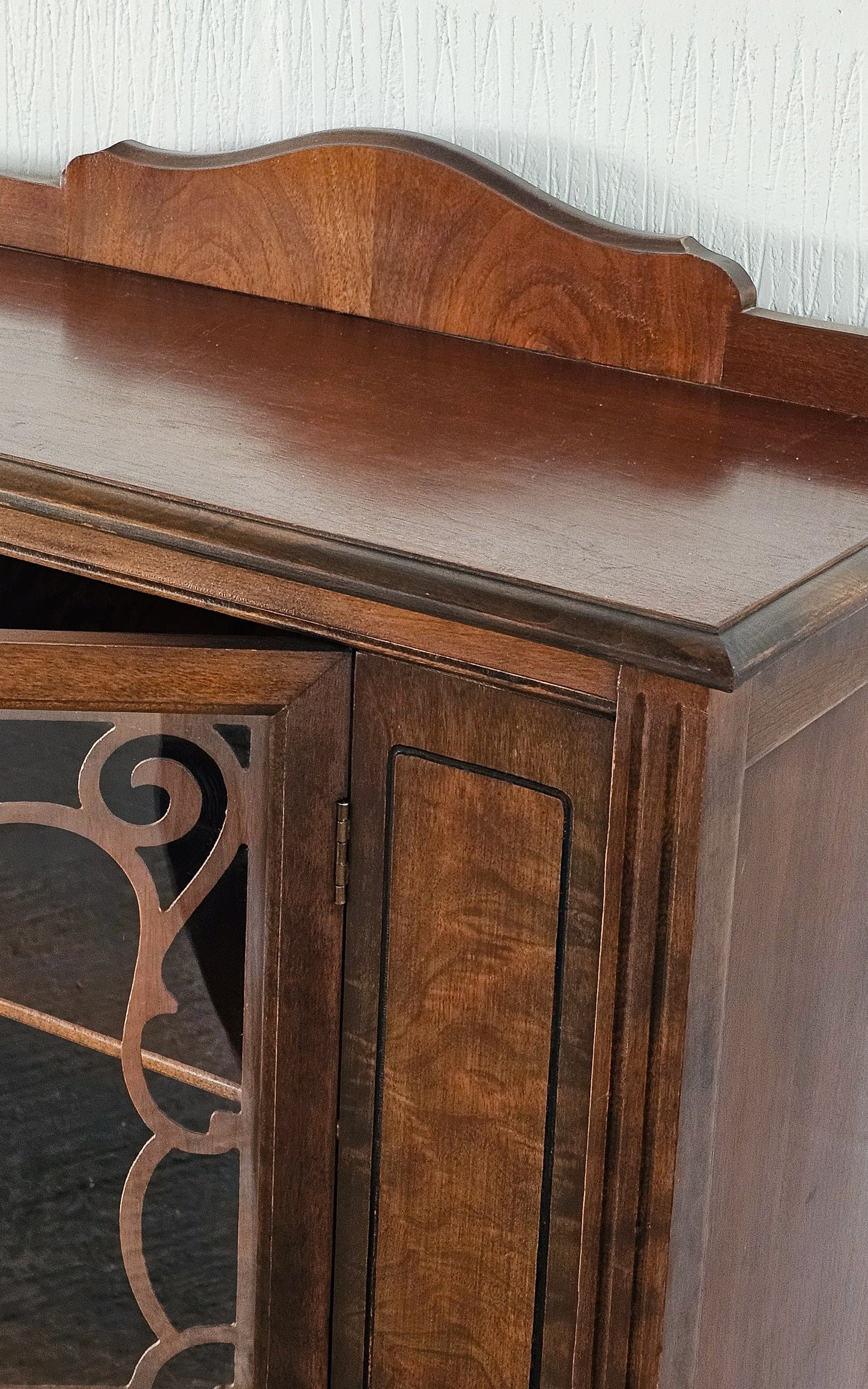 The Jacobean Walnut Glazed Dresser Display Cabinet
