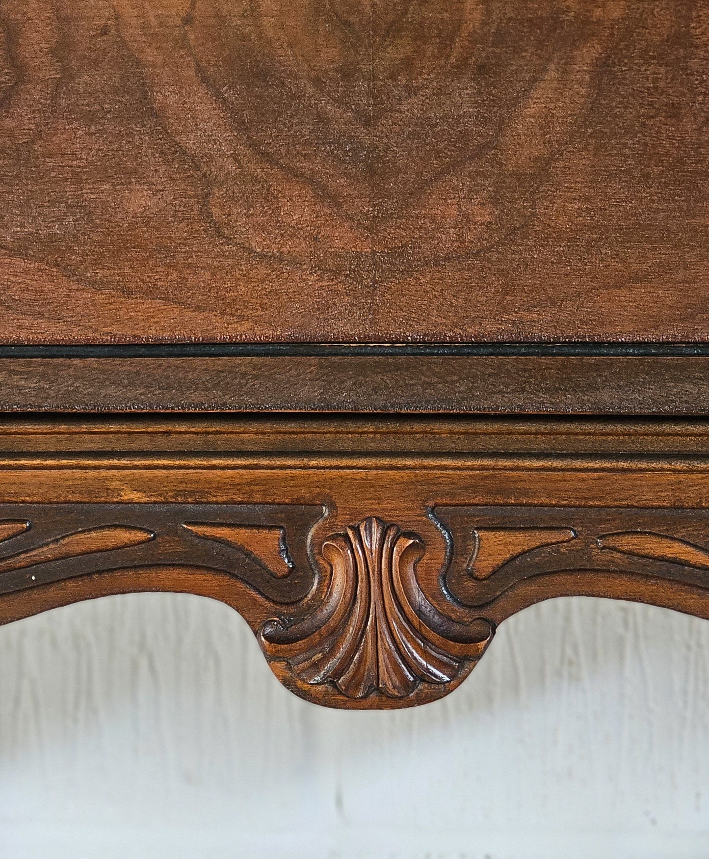 The Jacobean Walnut Glazed Dresser Display Cabinet
