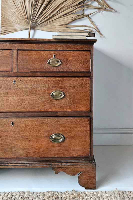The George Antique Oak Chest of Drawers