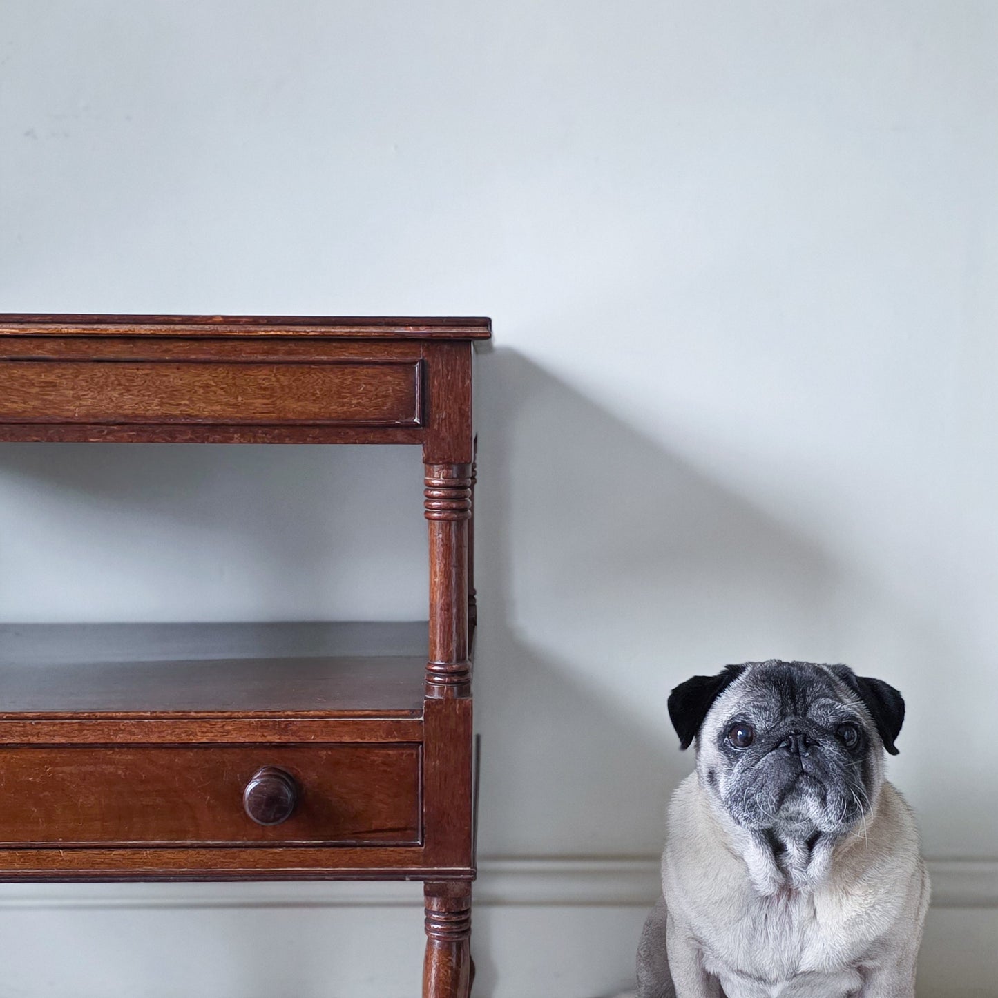 The June Antique Mahogany Side Table
