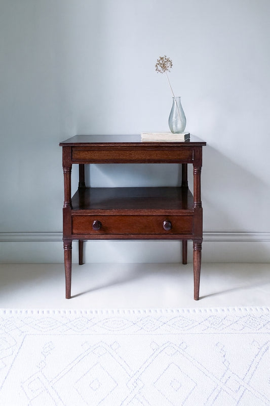 The June Antique Mahogany Side Table