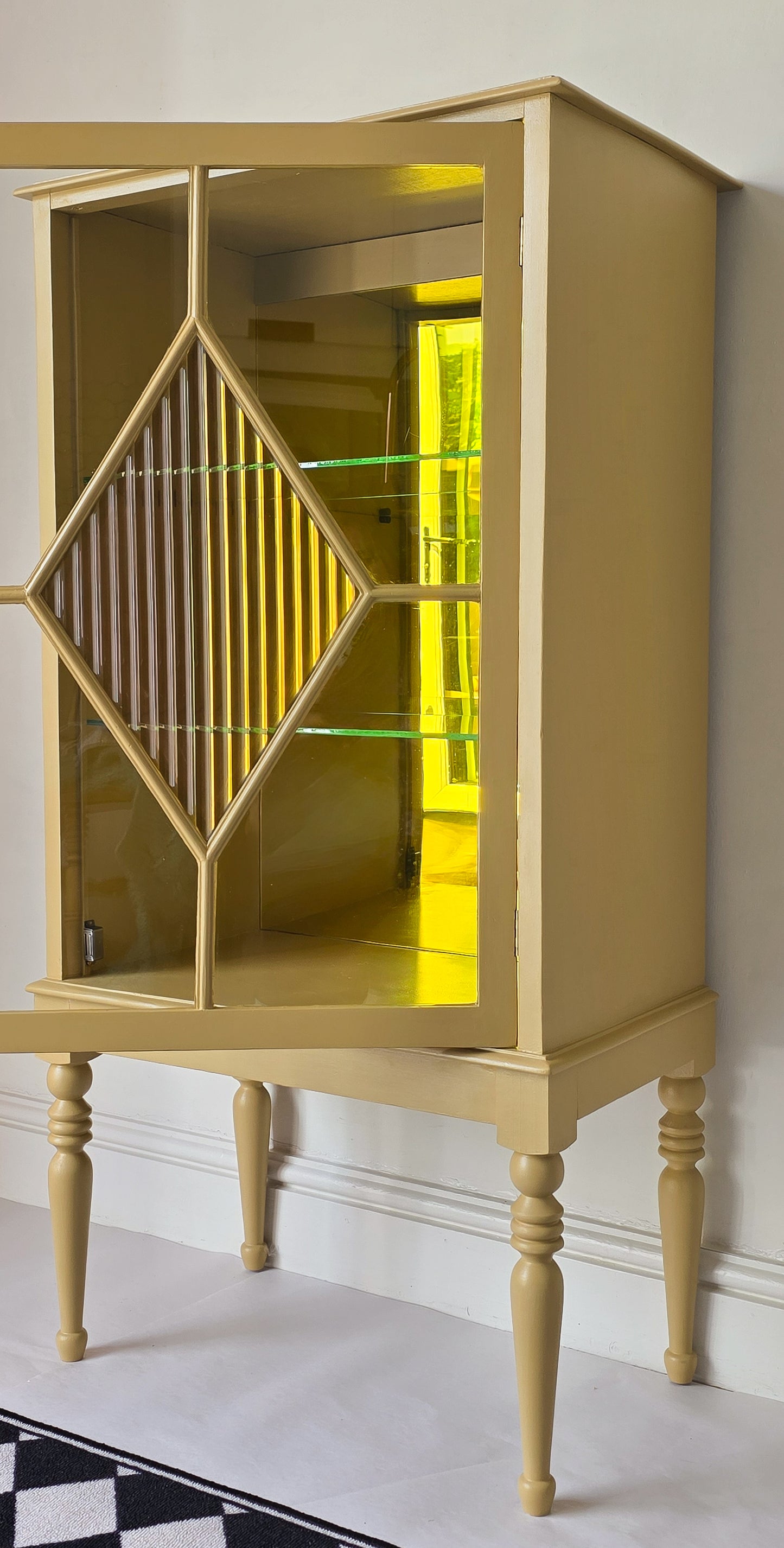 BBC One Money For Nothing Edwardian Upcycled Display Drinks Cabinet