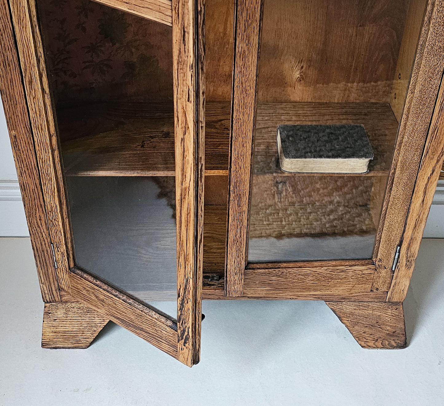 The Leon Art Deco Bookcase Glass Display Cabinet
