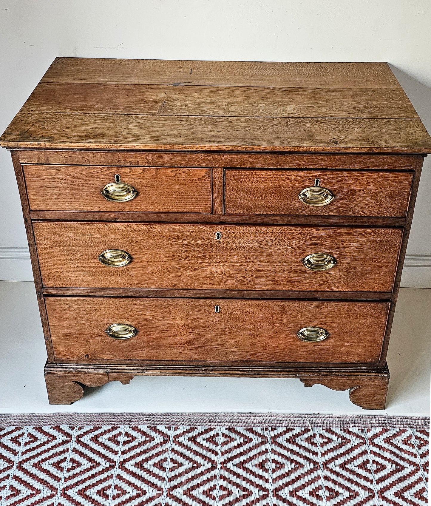 The George Antique Oak Chest of Drawers