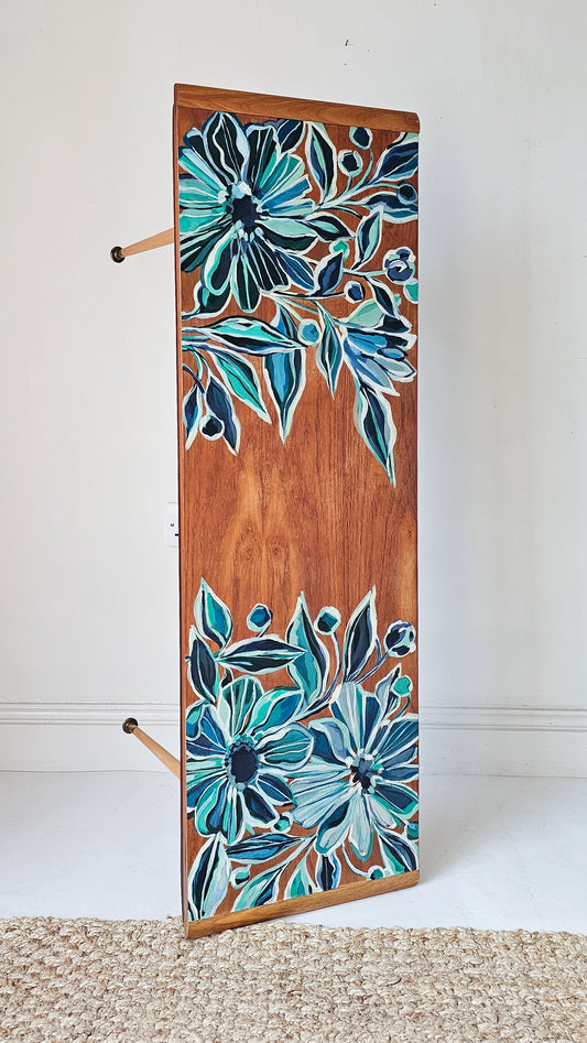 The Aria Floral Mid Century Coffee Table Art Panel