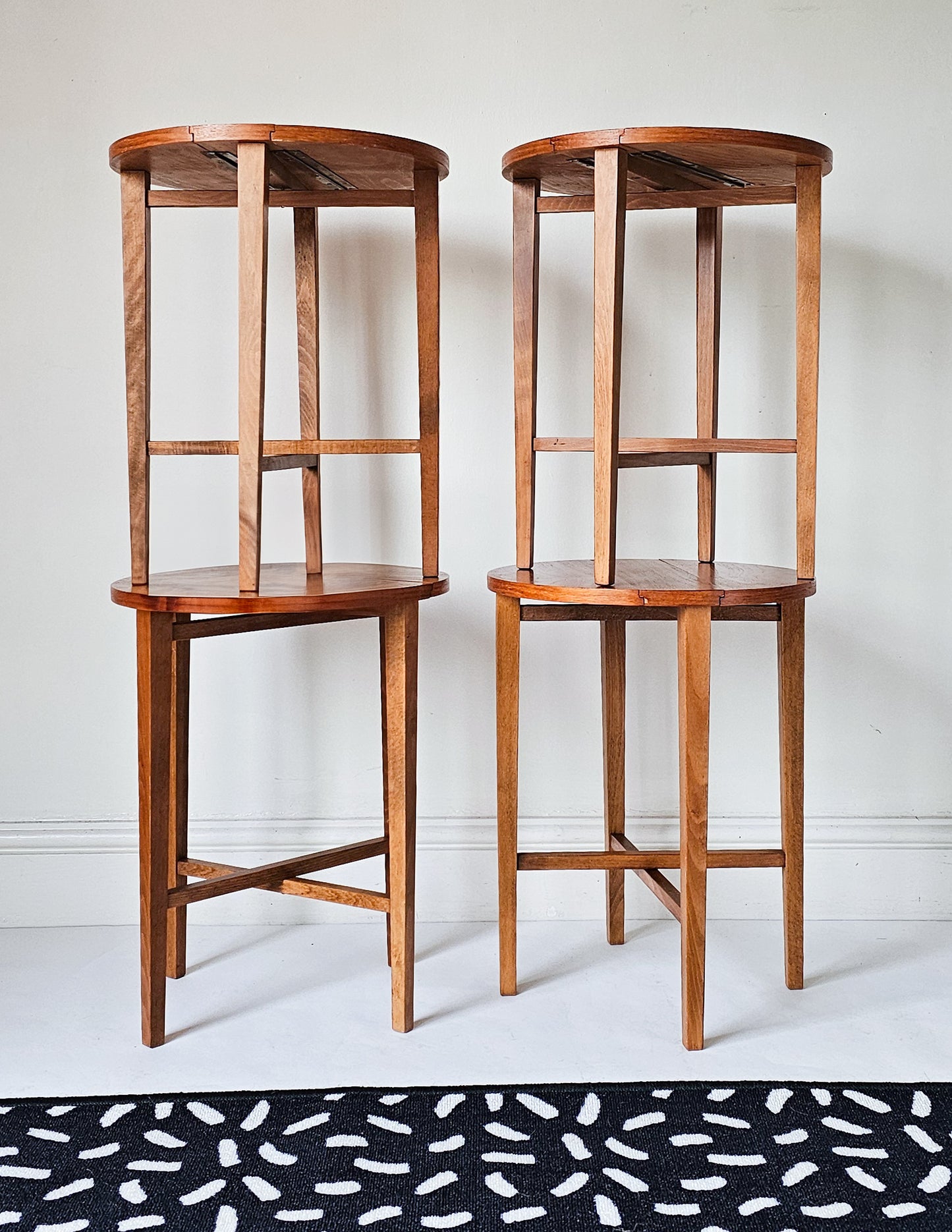 The Paul Nest of Teak Sliding Tables