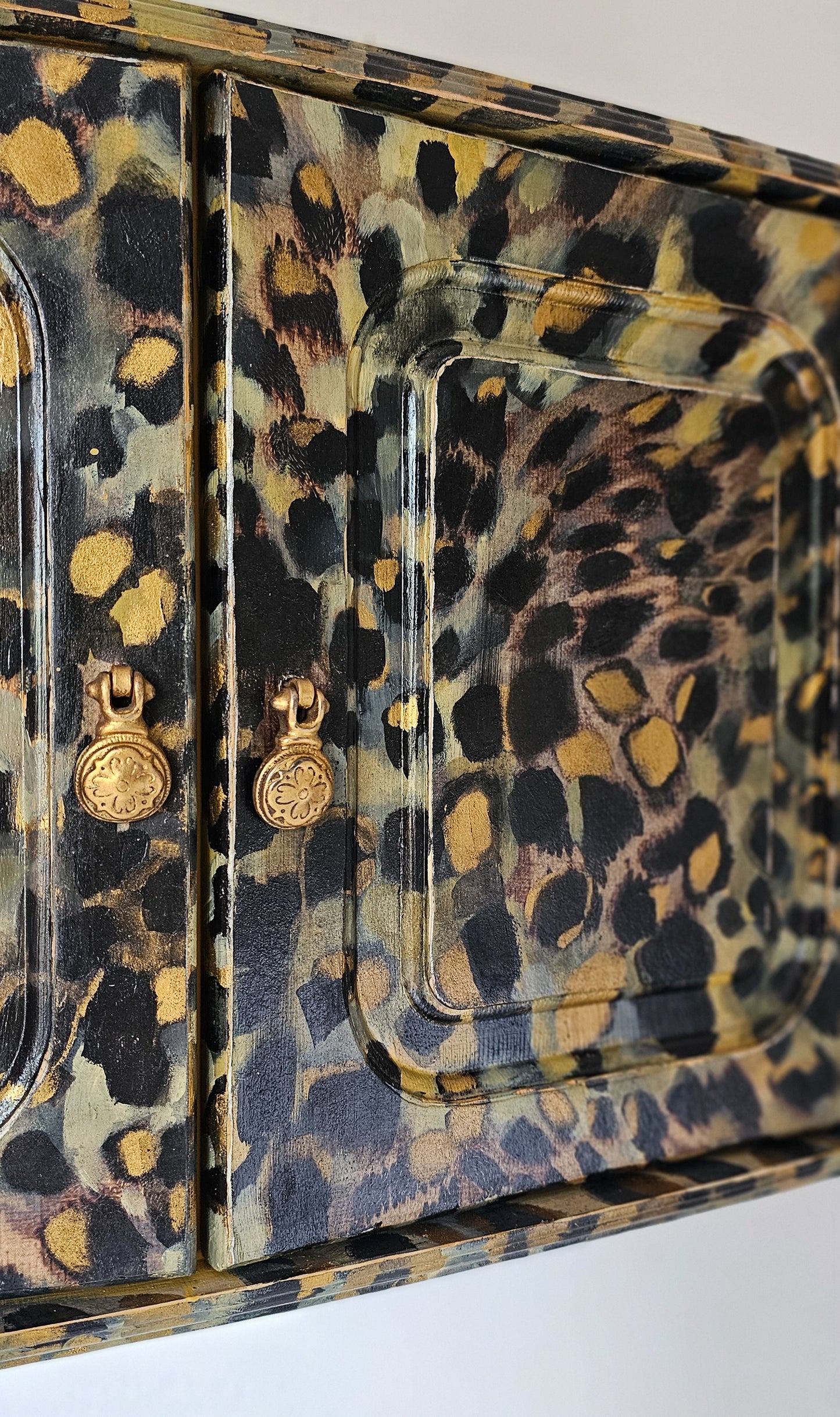 The Kelly Leopard Print Wall Cabinet