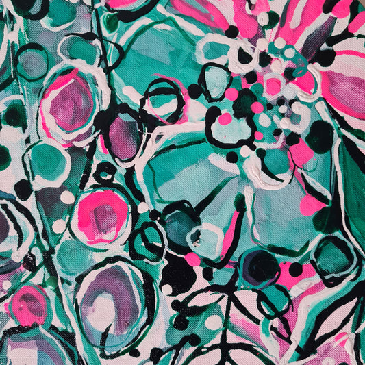 Breakthrough Ink & Chalk paint on Canvas