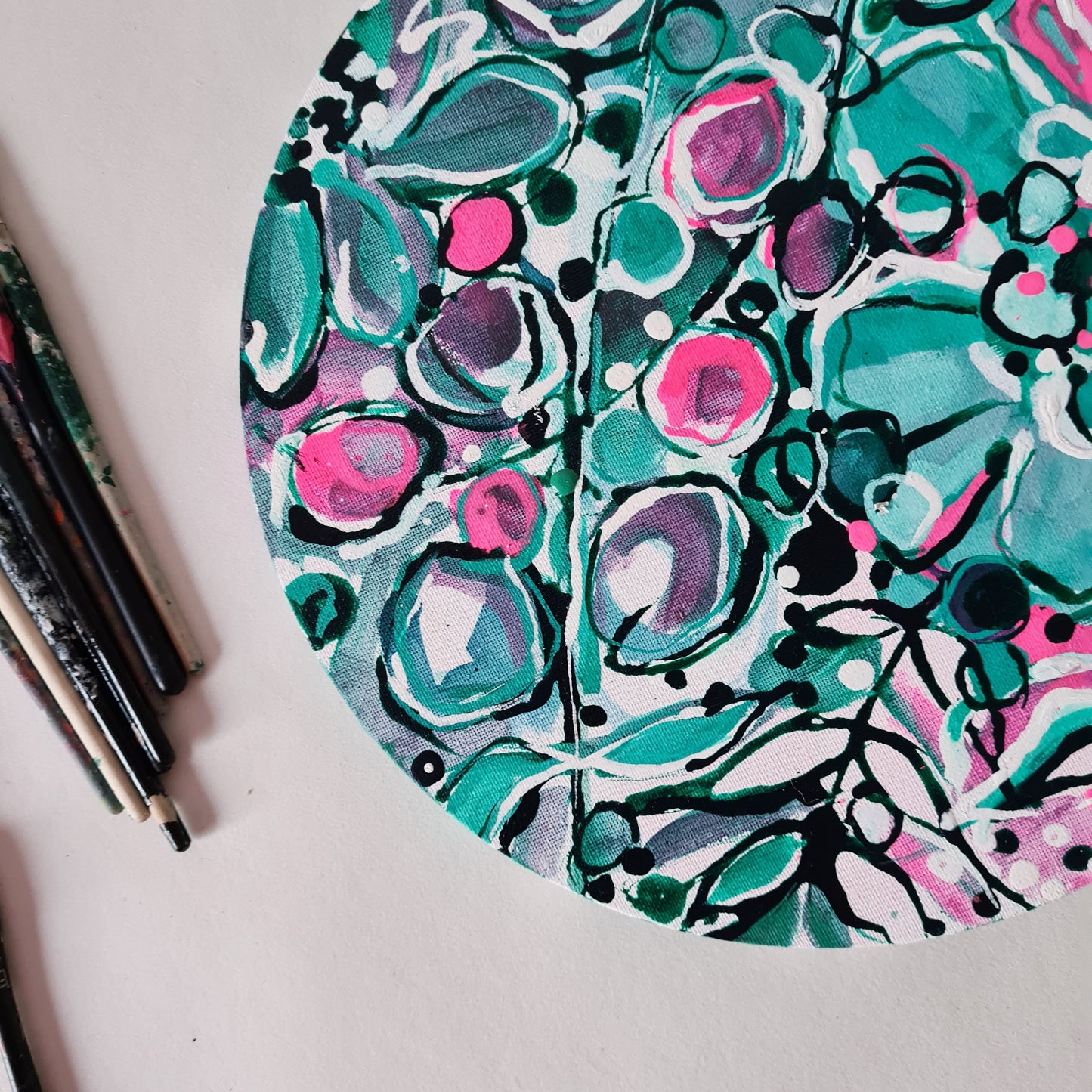 Breakthrough Ink & Chalk paint on Canvas