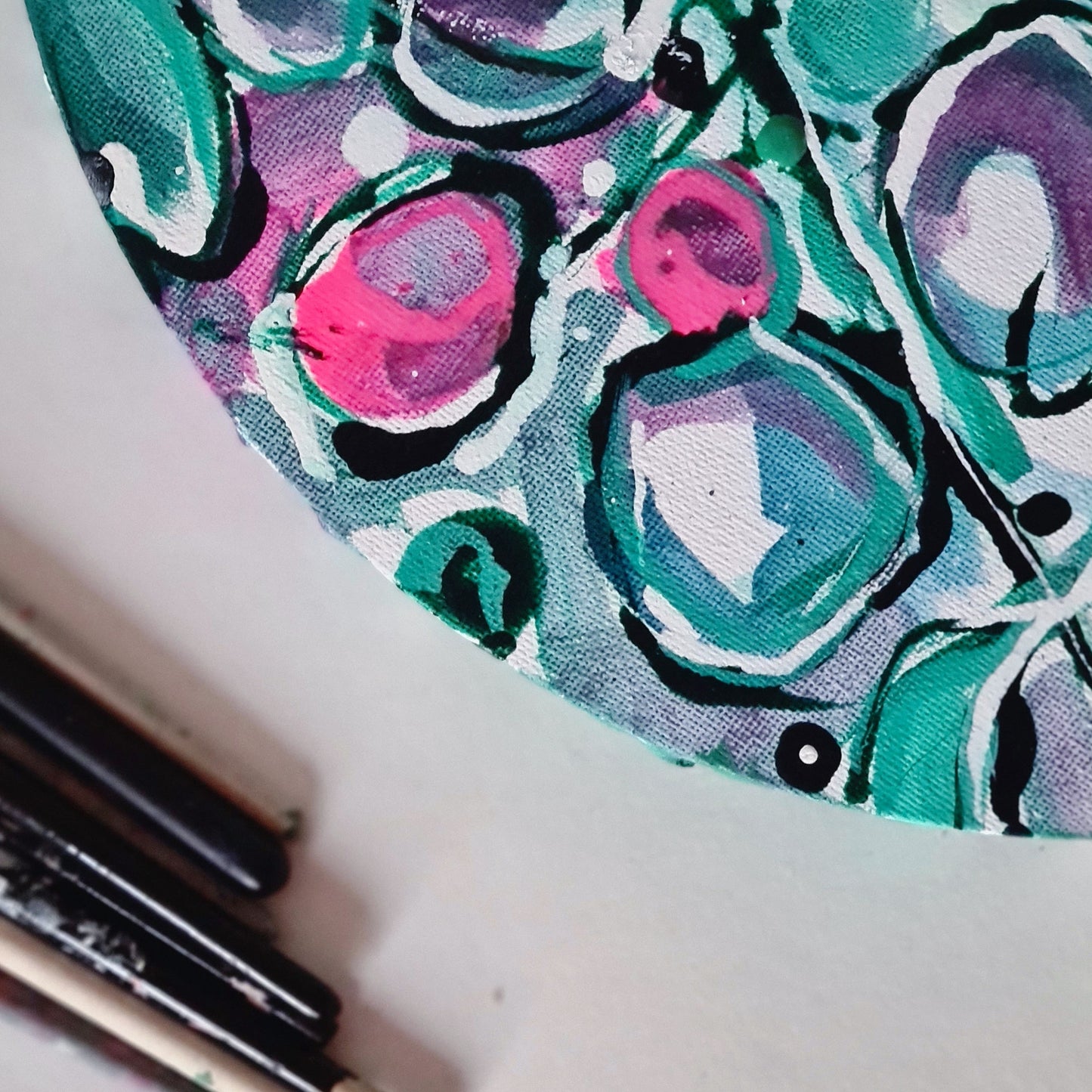 Breakthrough Ink & Chalk paint on Canvas