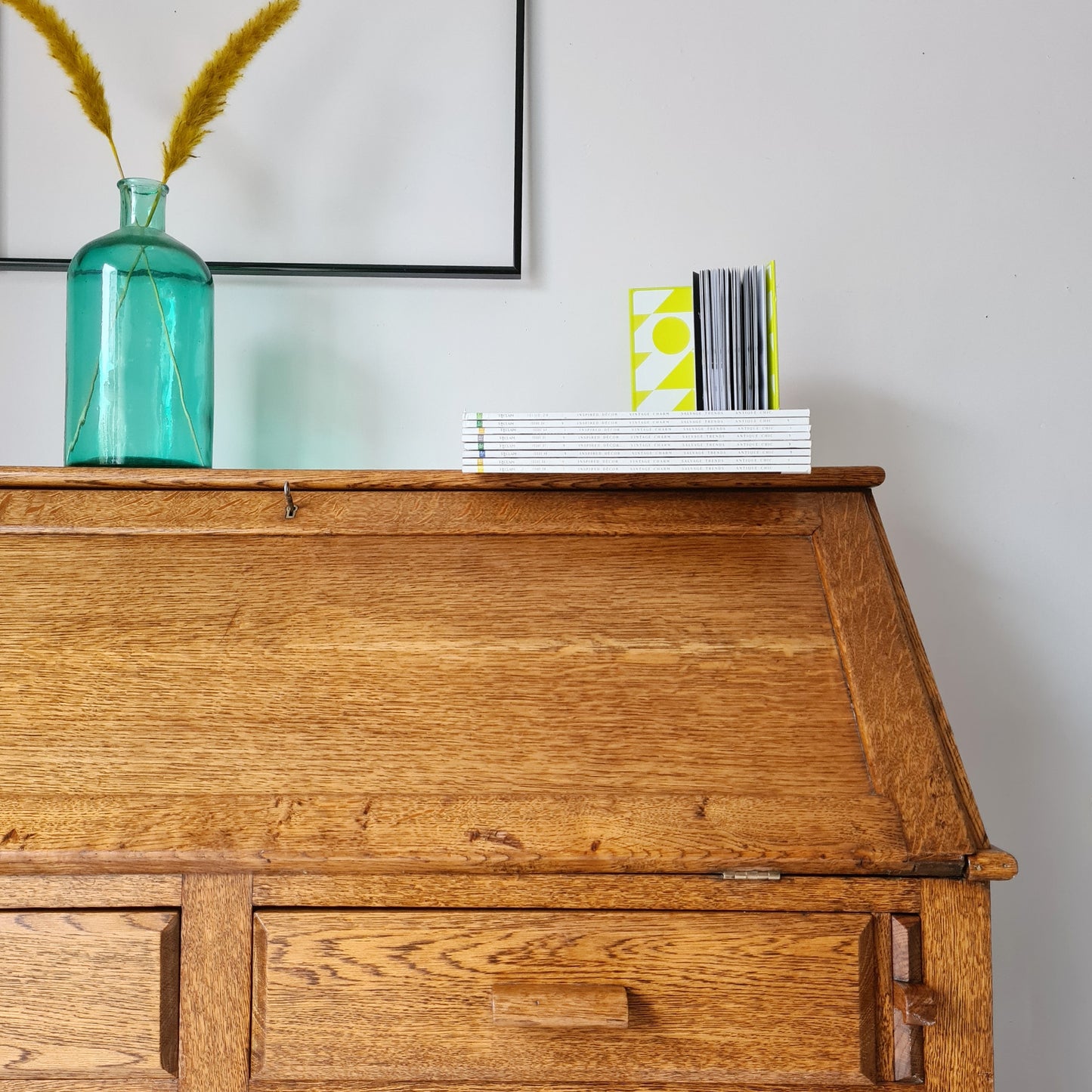 The Charlie Industrial Oak Desk