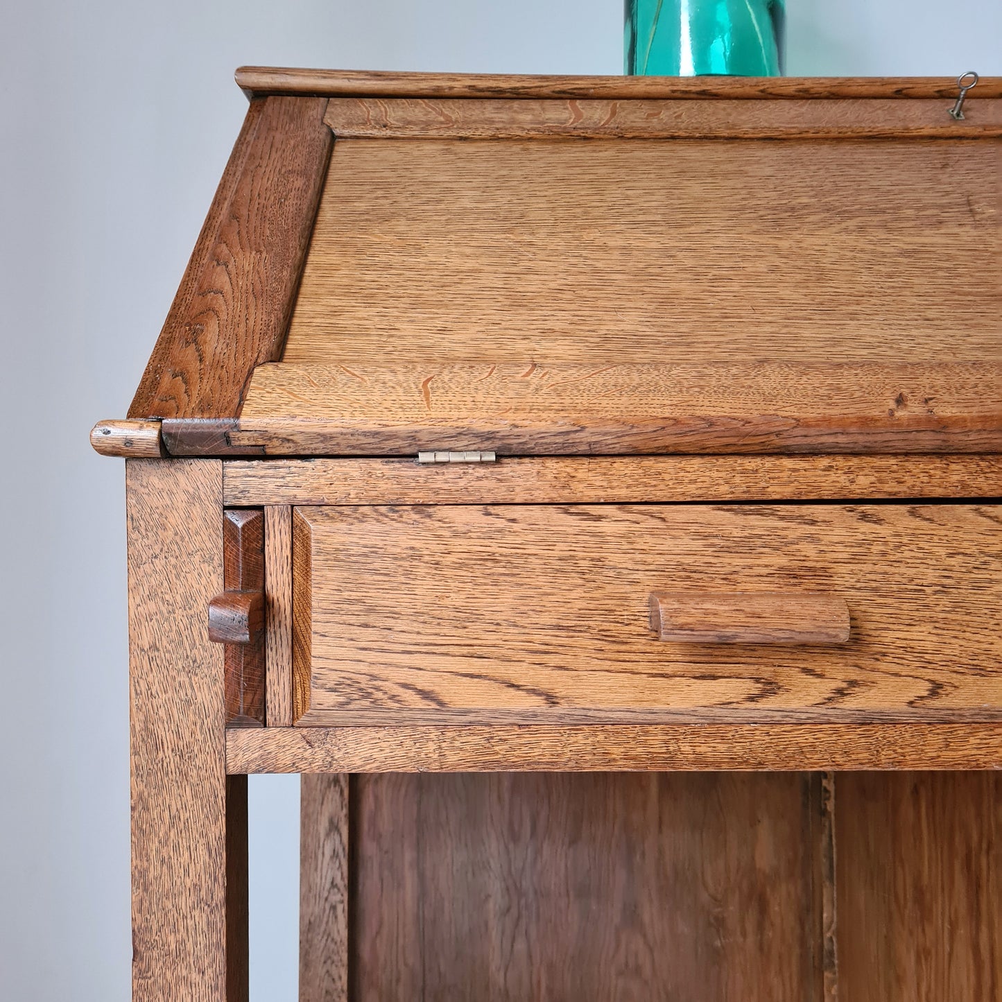 The Charlie Industrial Oak Desk