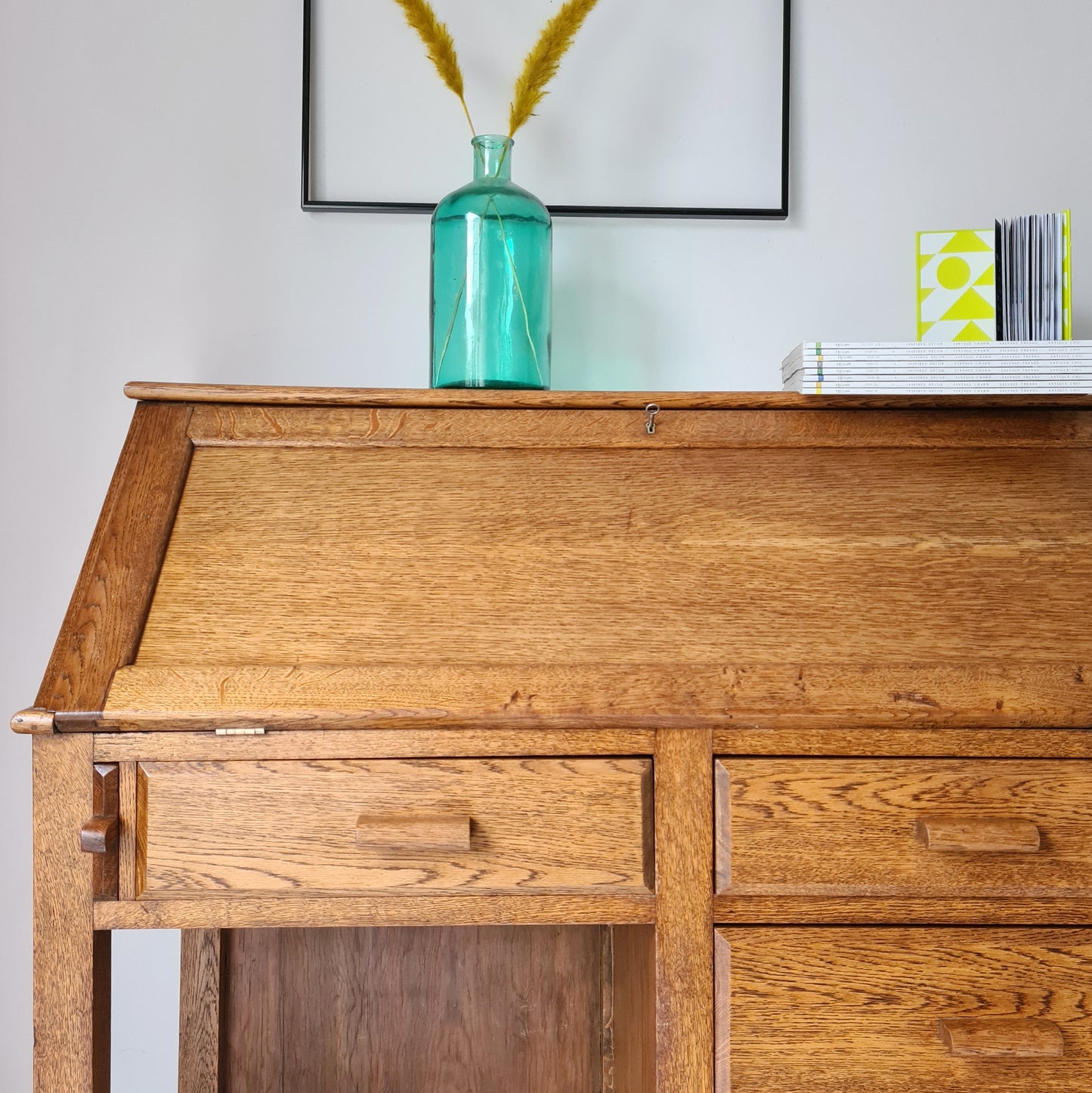 The Charlie Industrial Oak Desk