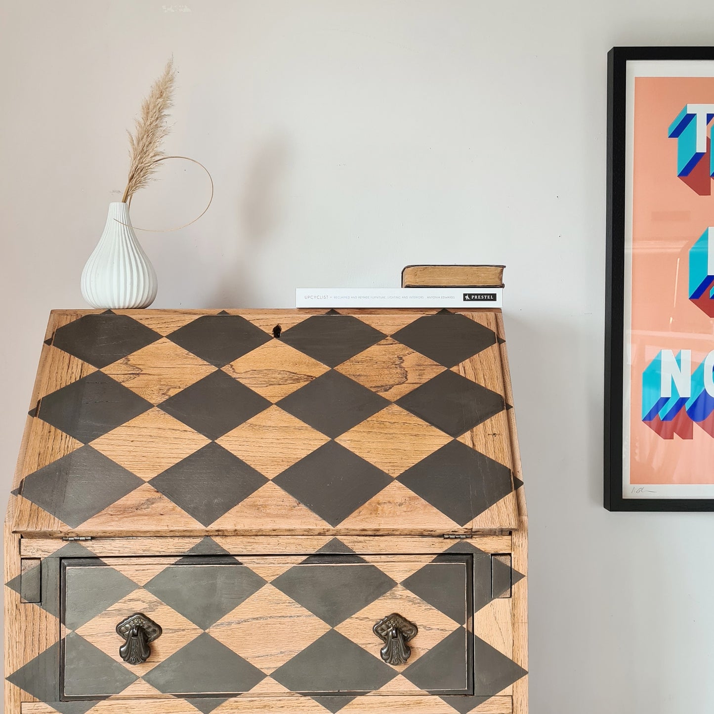 The Harley Geometric Oak Bureau