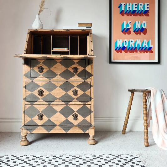 The Harley Geometric Oak Bureau