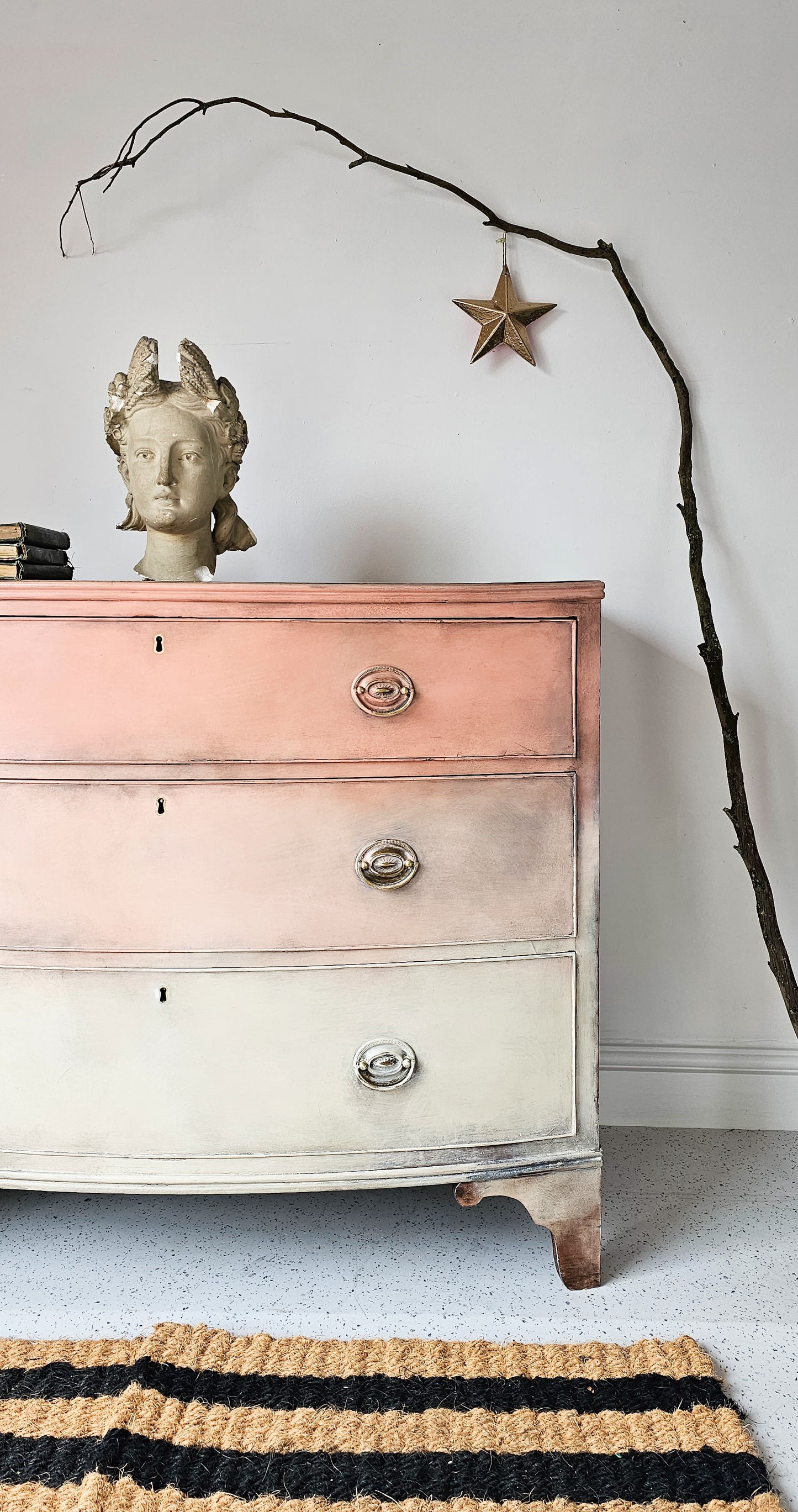 The Coral Ombre Chest of Drawers