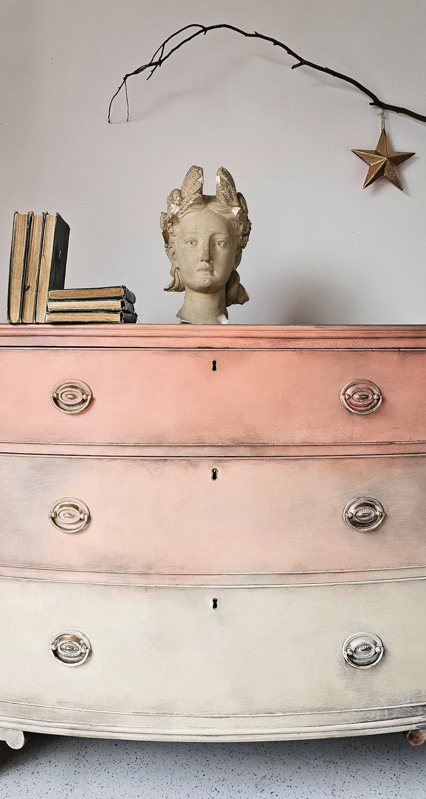 The Coral Ombre Chest of Drawers