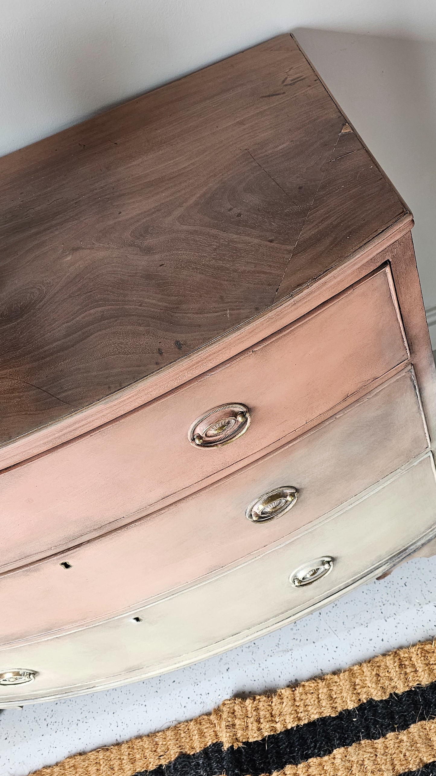 The Coral Ombre Chest of Drawers
