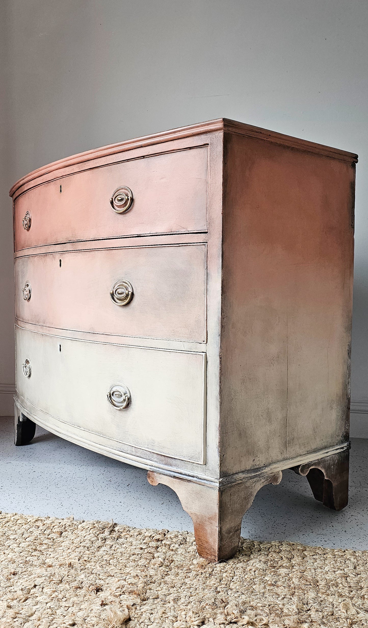 The Coral Ombre Chest of Drawers