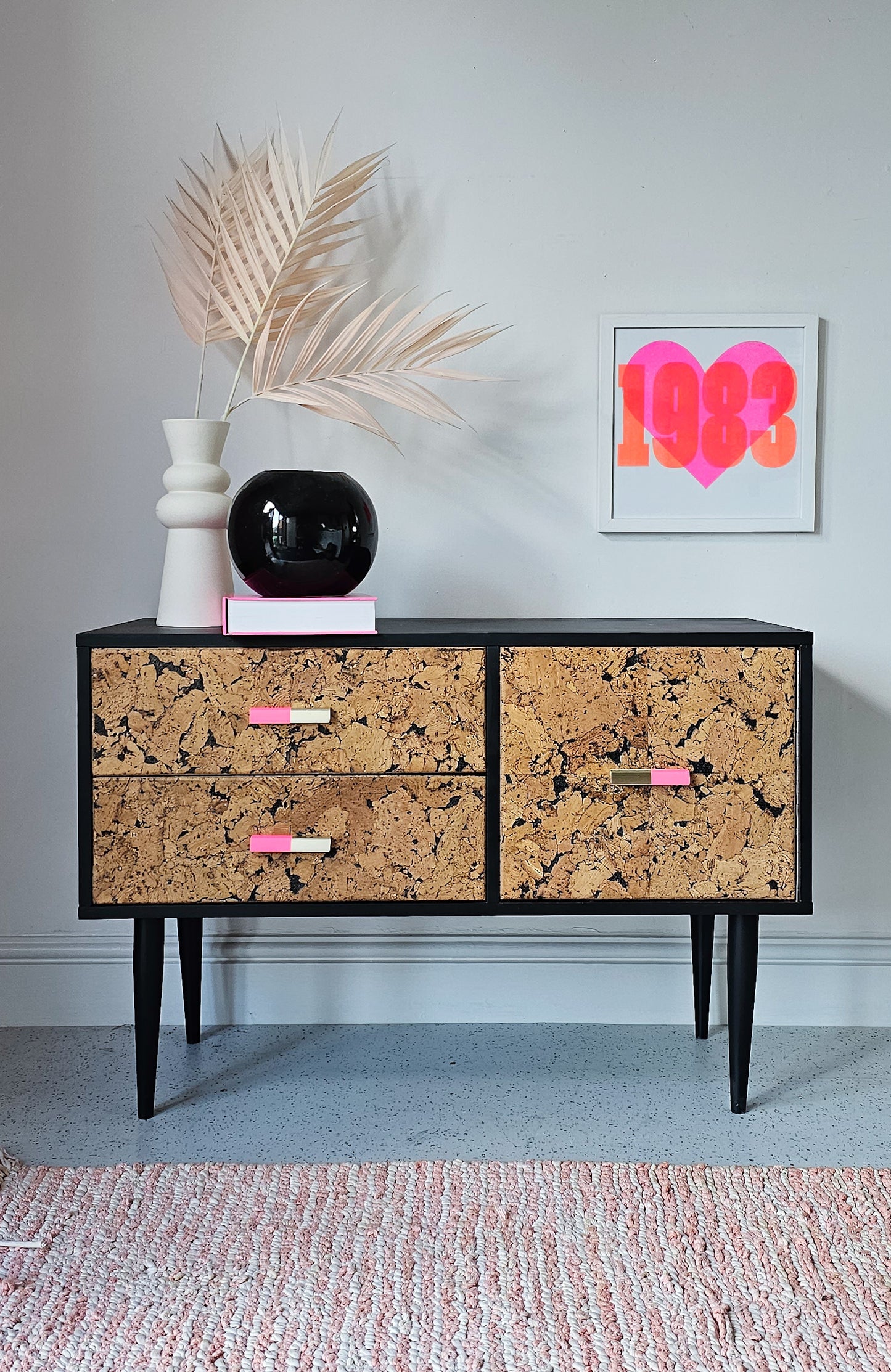 The Margot Neon Cork Sideboard TV Stand