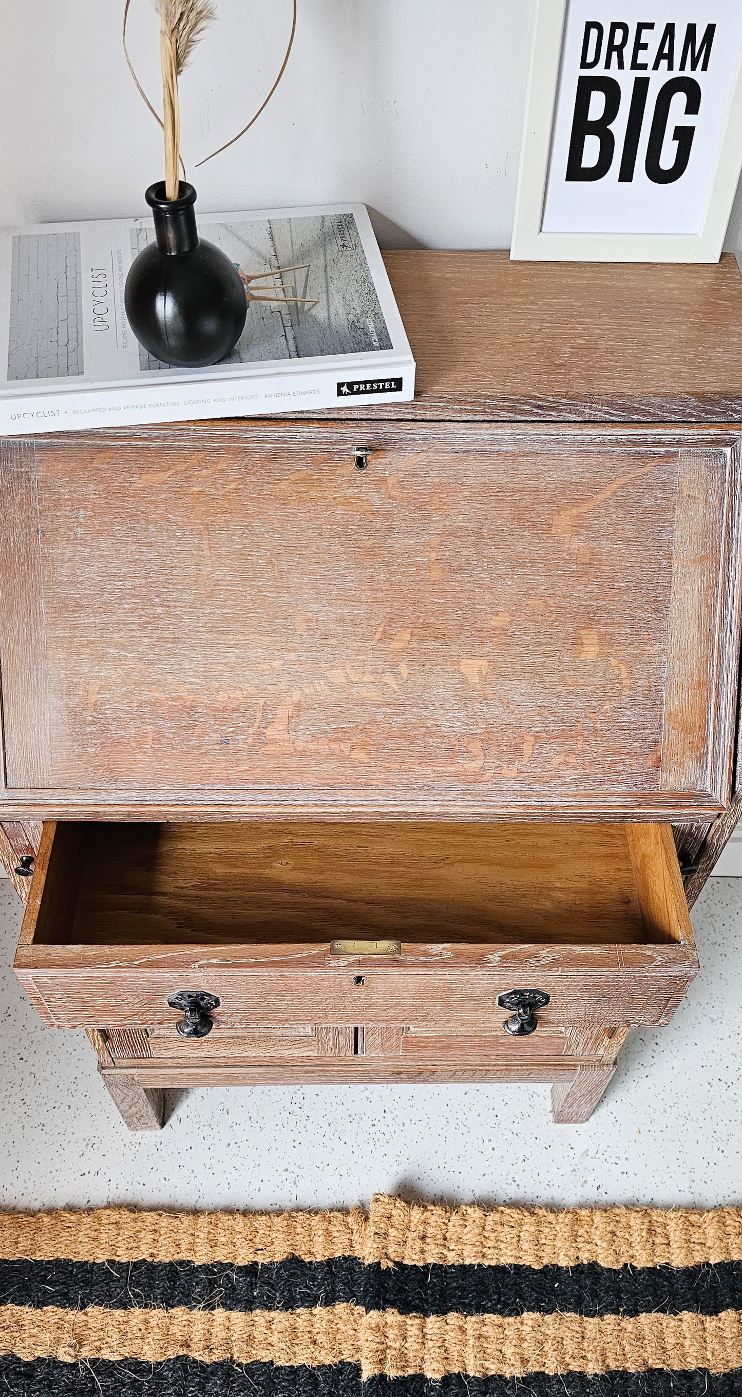 The Poppy Limed Oak Bureau