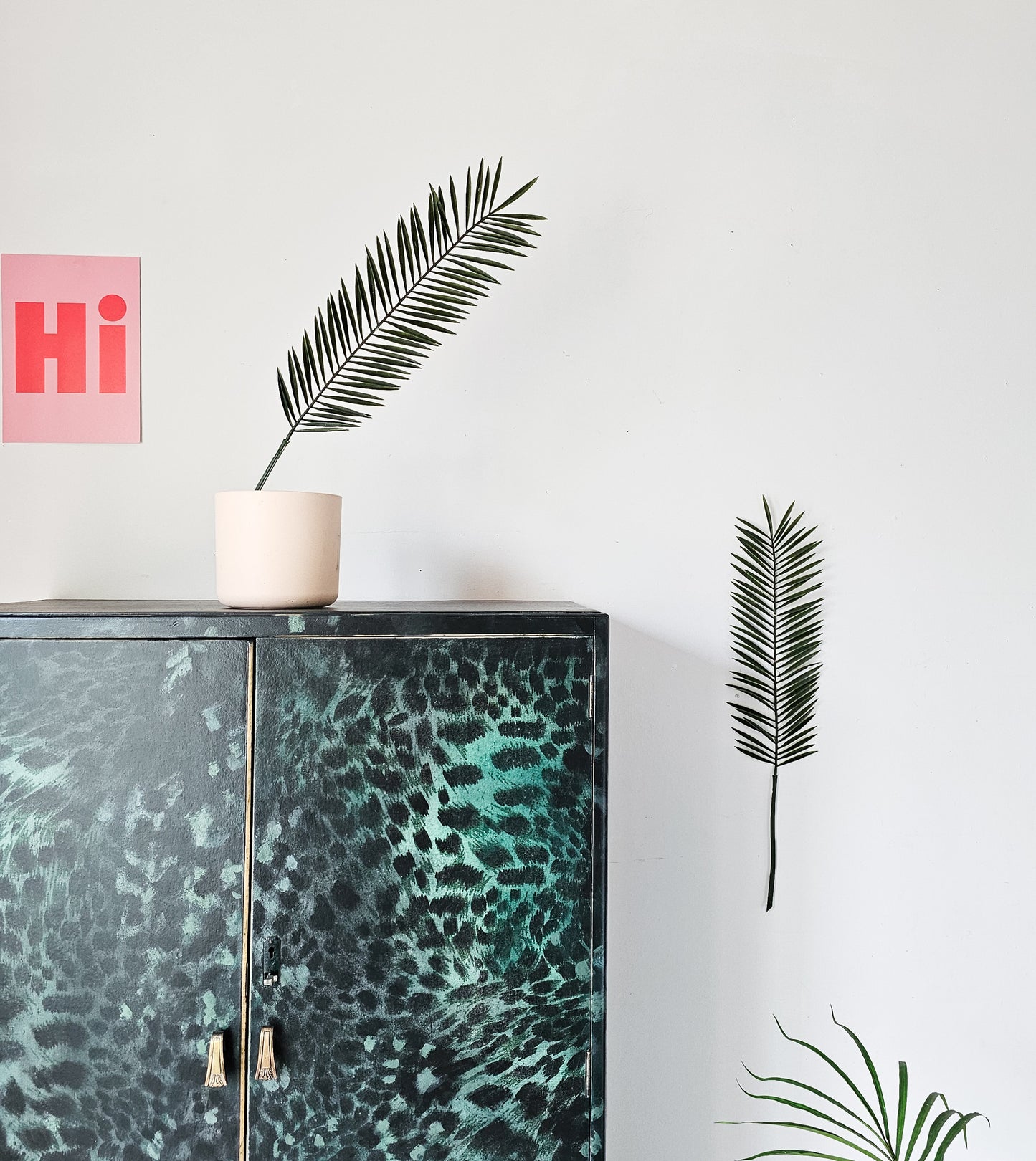 The Ella Leopard Printed Tall Cabinet