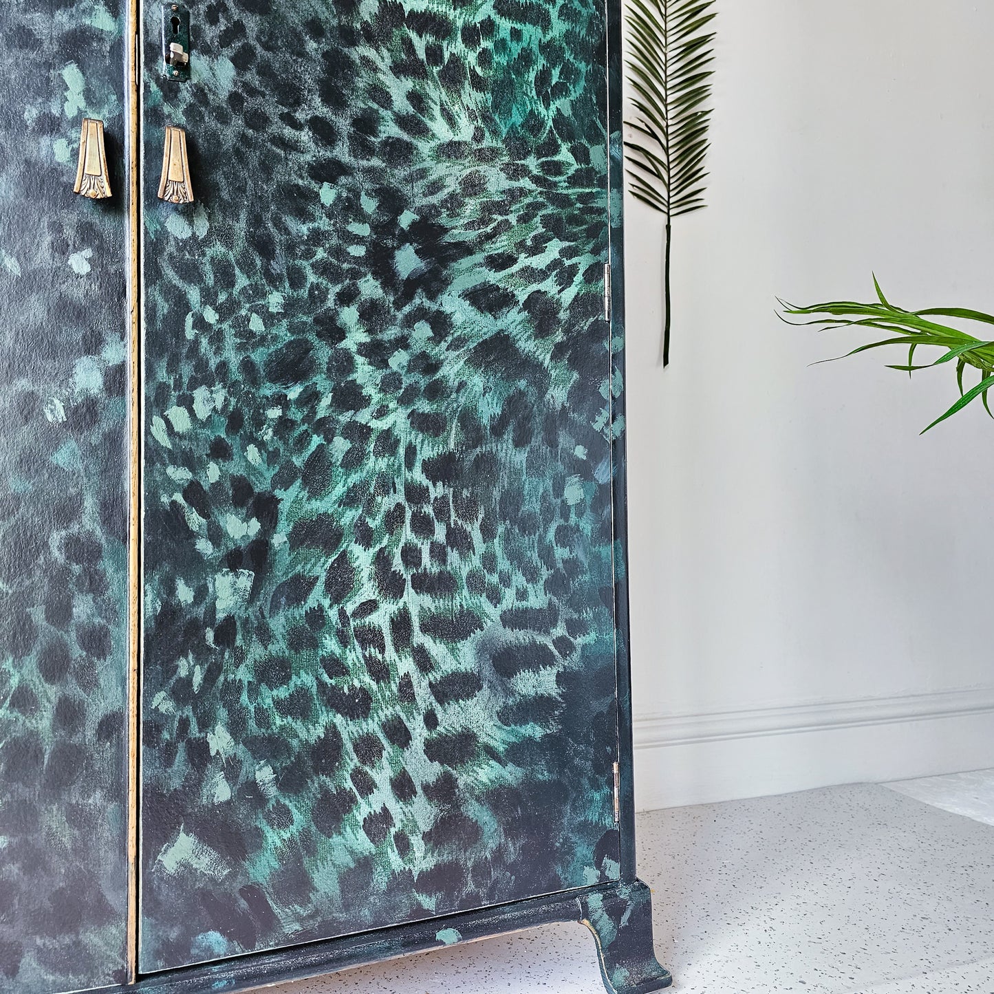 The Ella Leopard Printed Tall Cabinet