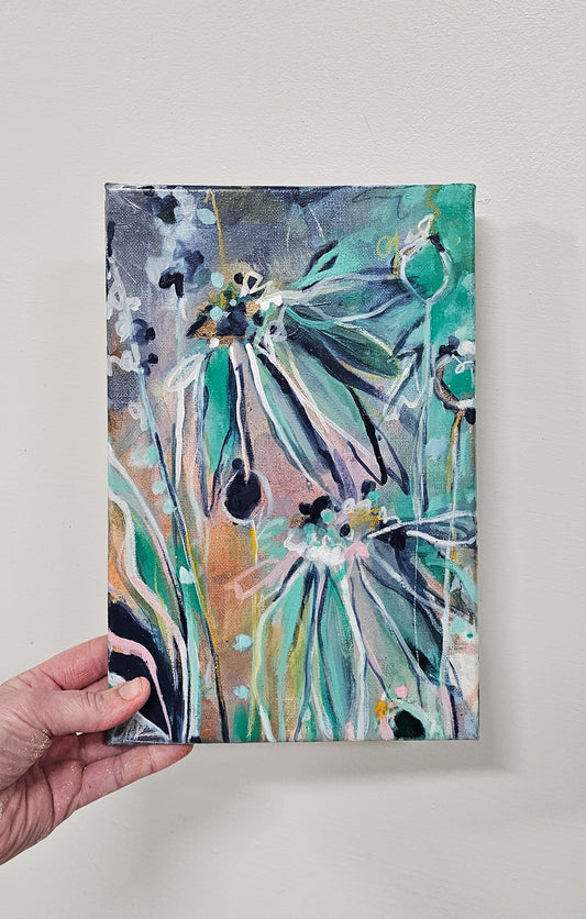 'Daisy' Acrylic Painting on Canvas