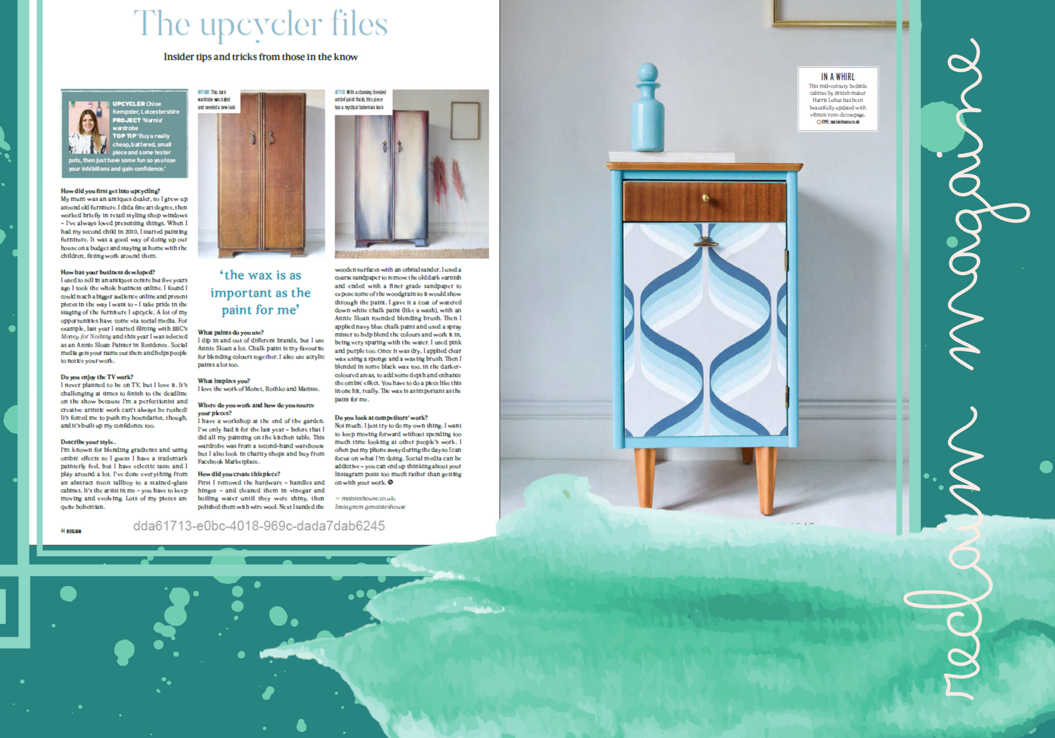 Chloe Kempster is a highly acclaimed functional artist creating free spirited furniture and artwork with personality - portfolio of press