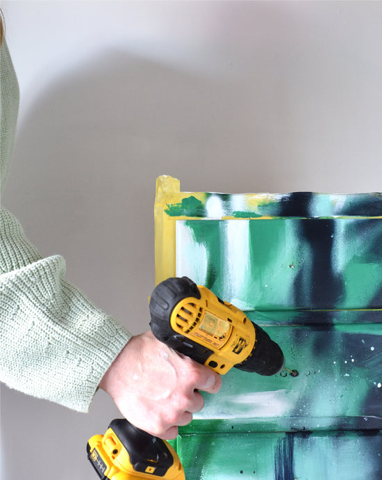 Chloe Kempster professional furniture designer and artist of upcycled furniture