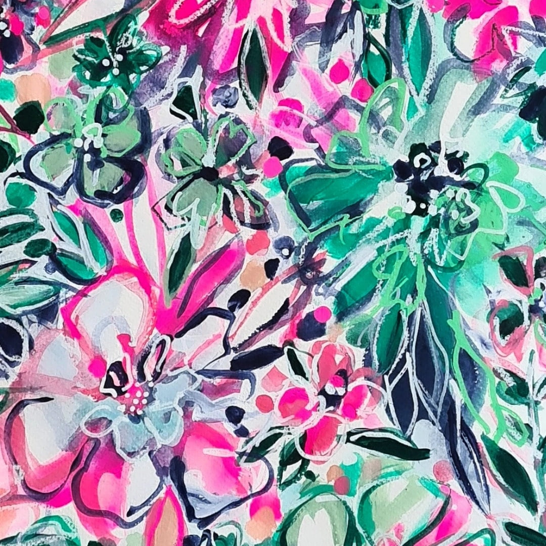 Chloe Kempster fine artist - Chloe Kempster free spirited artist, paint collaboration with Daydream Apothecary - the Botanical collection