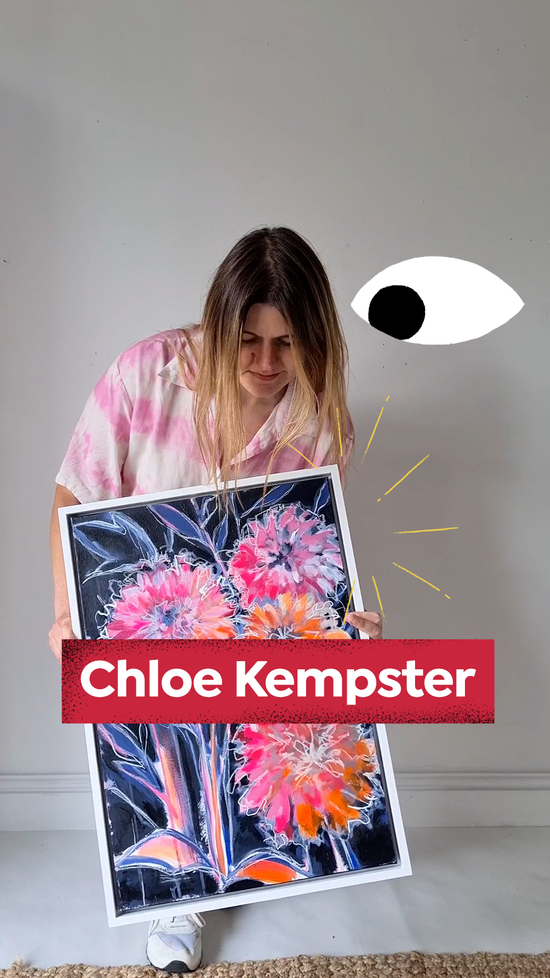 Chloe Kempster upcycling furniture social media content creation collaboration with Domestika online learning resources and courses