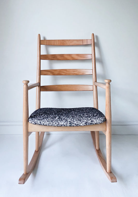 The Nell Danish Neils Eilerson Mid Century Ladder Back Rocking Chair