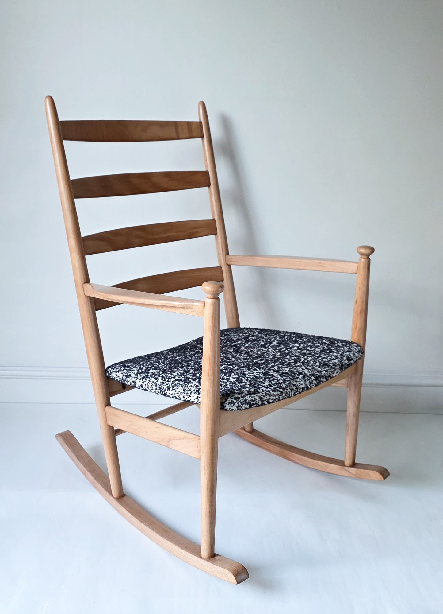 The Nell Danish Neils Eilerson Mid Century Ladder Back Rocking Chair