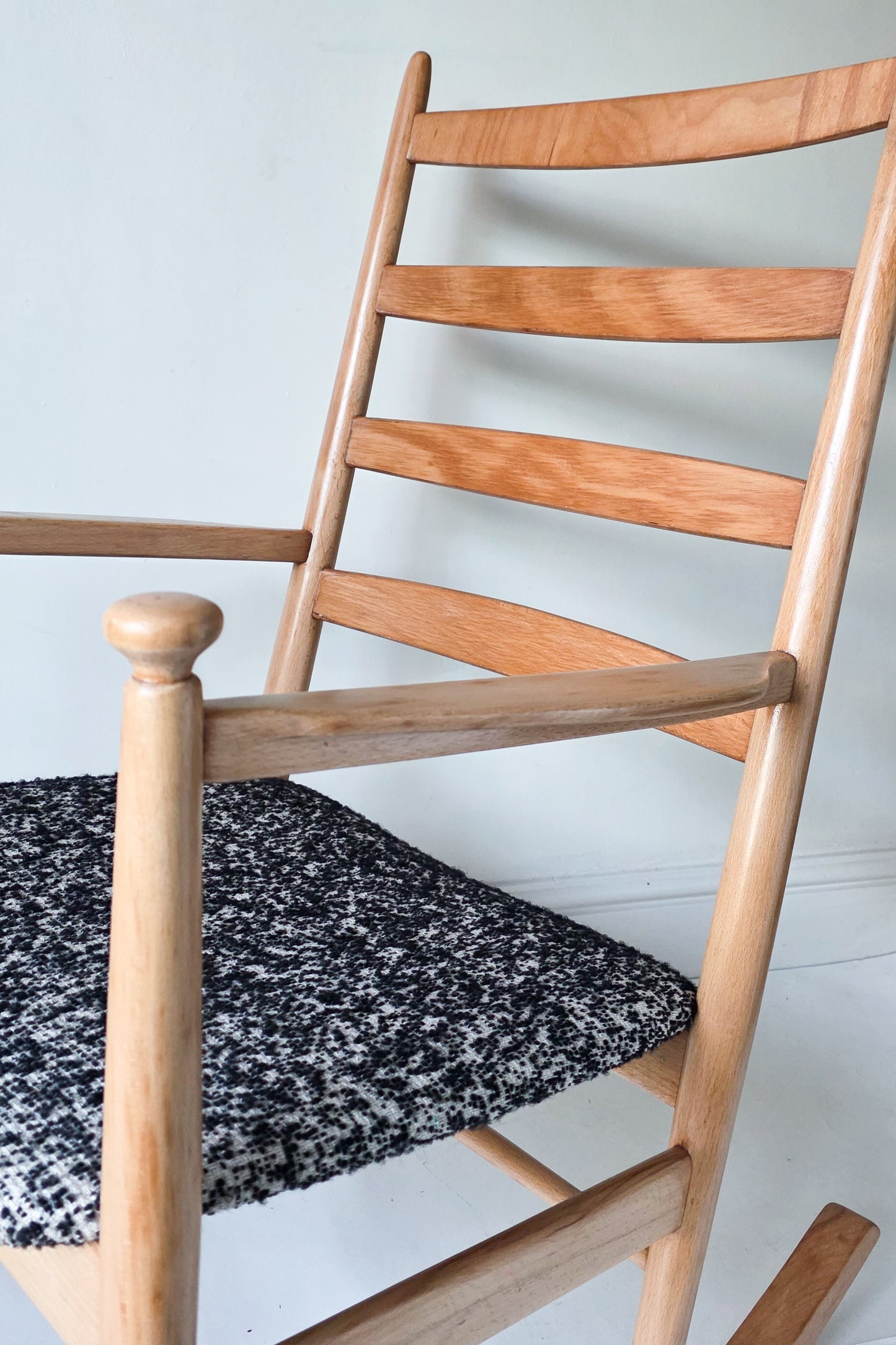 The Nell Danish Neils Eilerson Mid Century Ladder Back Rocking Chair