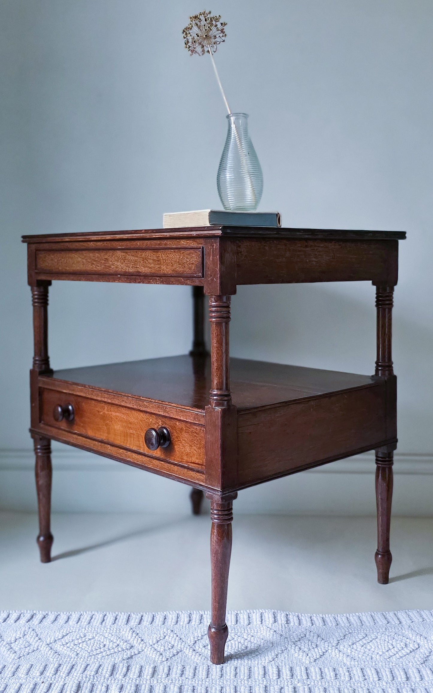 The June Antique Mahogany Side Table