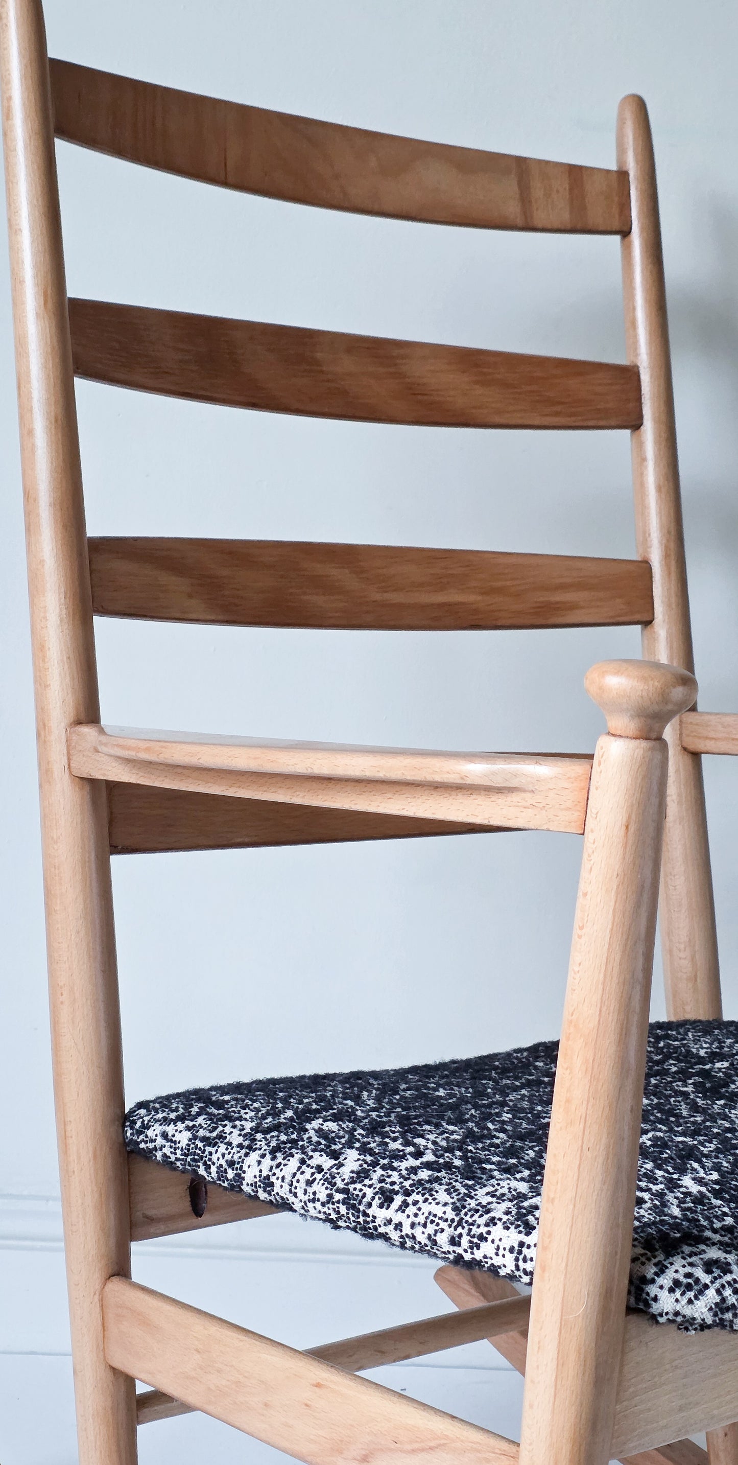 The Nell Danish Neils Eilerson Mid Century Ladder Back Rocking Chair